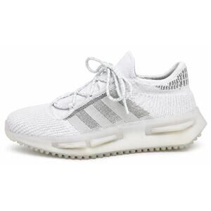 Adidas NMD S1 White Knit Sneakers Men’s Size 12 Triple White Casual Running Shoe